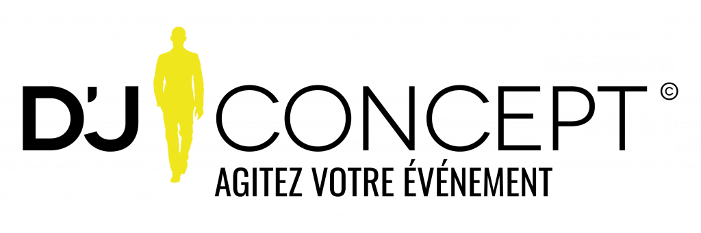 Logo noir et jaune DJ Concept